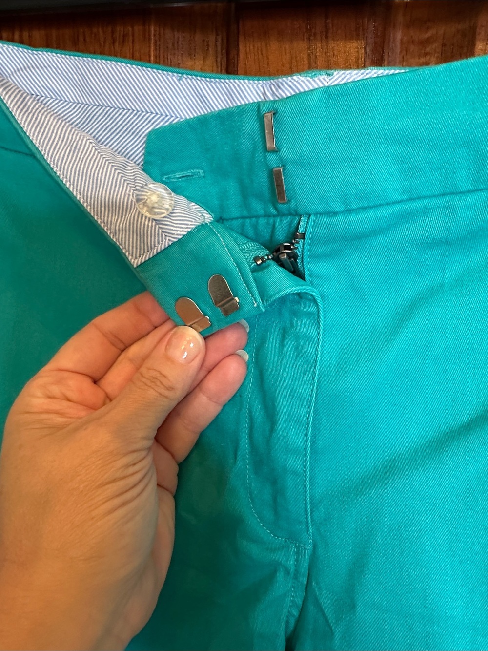 crown & ivy Turquoise Shorts - Picture 3 of 5